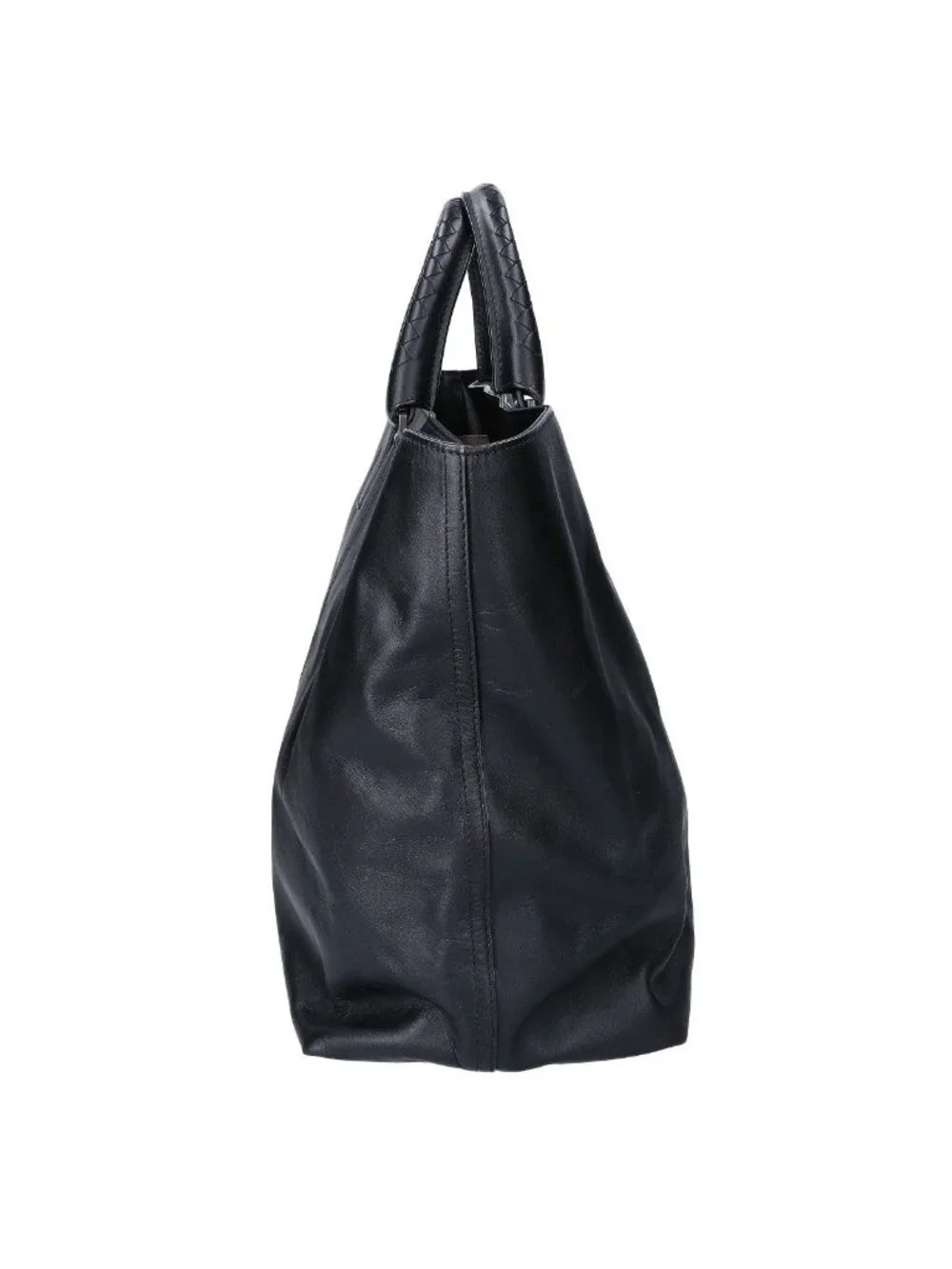 Bottega Veneta Leather Intrecciato Handle Tote Bag